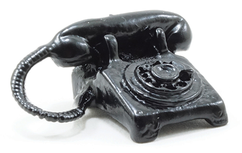 MUL582B - Table Phone Rotary Dial Black