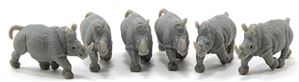 MUL6006 - Rhinoceros, 6pc