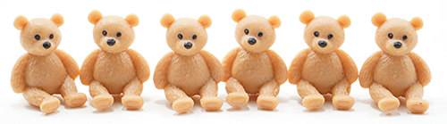MUL6033 - Teddy Bears, 6 Pieces