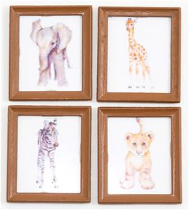 MUL5397 - Jungle Animal Prints/Set Of 4