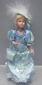 NCDL012 - Victorian Porcelain, Lady-Light Blue