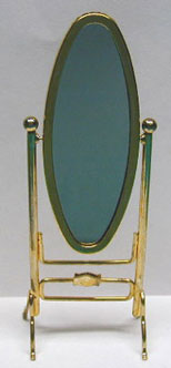 NCRA0104 - Brass Cheval Mirror