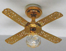 NCRA0111 - Small Brass Ceiling Fan