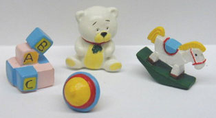 NCRA0161 - S/4 Toys, Top, Bear, Blocks,Ho