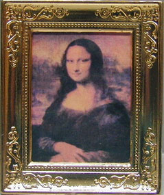 NCRA0192 - Picture, Mona Lisa Metal Frame 2 X 2 3/4