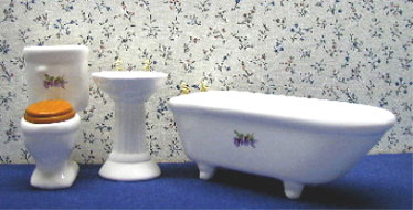 NCRB073 - 3Pc Porcelain Bath Set/Decal