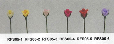 NCRFS05-5 - 1/2 Sc Rose Stems-Red/Set Of 12