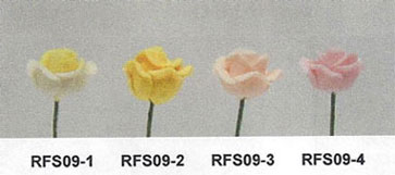 NCRFS09-1 - Rose Stems-White/Set Of 12