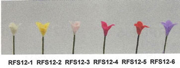 NCRFS12-1 - Flower Stems-White/Set Of 12