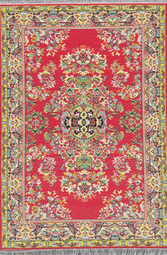 NCSK037-01 - Turkish Woven Rug, 9.5 x 5.5 Inches