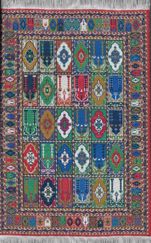 NCSK052-02 - Turkish Woven Rug, 6.5 x 4 Inches