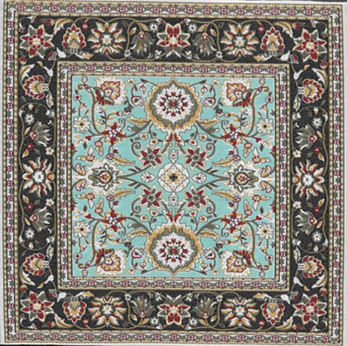NCSK078-07 - Turkish Woven Rug, 6 x 6 Inches