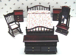 NCTLF007 - 6 Pc Bedroom, Mahogany