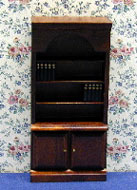 NCTLF084 - Walnut Bookcase with Books