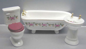 NCTLF111 - 3Pc Floral Bath Set