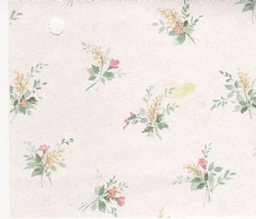 NC83030 - Prepasted Wallpaper, 3 Pieces: Green Flower