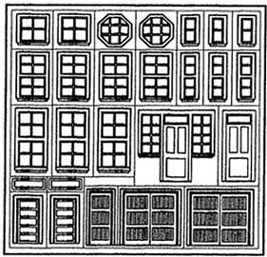 PRE1241 - Station Windows &amp; Doors 1/2In Scale