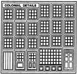 PRE1242 - Colonial Windows &amp; Doors 1/2In Scale