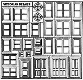 PRE1243 - Victorian Detail Sheet 1/2In Scale