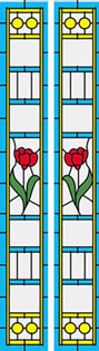 SLIM10 - Sim. Stained Glass Fits Hw6028