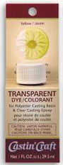 SMWR12 - 1 Oz Carded Transparent Dye - Yellow