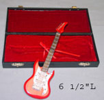 VMM601A - 6.5 In Elect Guitar W/Case, Red