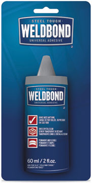 WELD120098 - Weldbond Adhesive, Carded Tube, 60 mL / 2 oz