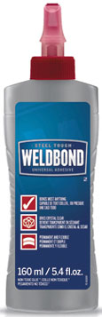 WELD50160 - Weldbond Adhesive, Bottle, 160 mL / 5.4 oz