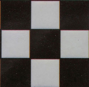 WM24014 - Tile: Black &amp; White Square, 1/24, 1 Piece