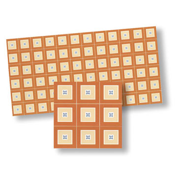 WM34102 - Mosaic Floor Tiles, 1 Piece