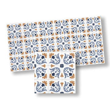 WM34123 - Mosaic Floor Tiles, 1 Piece