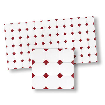 WM34130 - Mosaic Tile/Red Diamond, 1 Piece