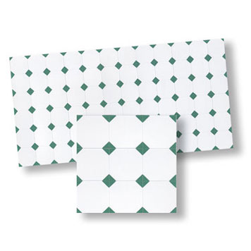 WM34132 - Mosaic Tile/Green Diamond, 1 Piece