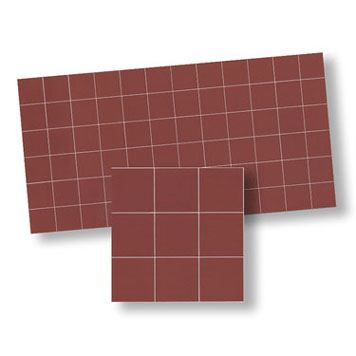 WM34153 - Victorian Floor Tile, Maroon, 1 Piece