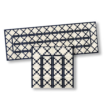 WM34182 - Mosaic Floor Tile Borders, 1 Piece