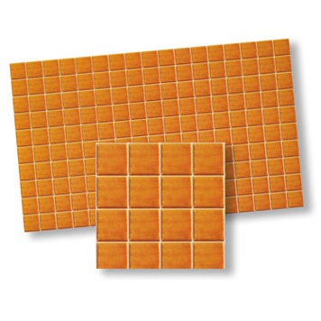 WM34354 - Plain Wall Tile/Orange, 1 Piece