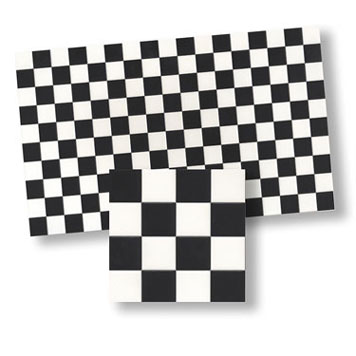 WM34360 - Wall Tile/Black Square, 1 Piece