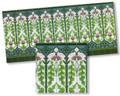 WM34444 - Nouveau Wall Tiles, 1 Piece