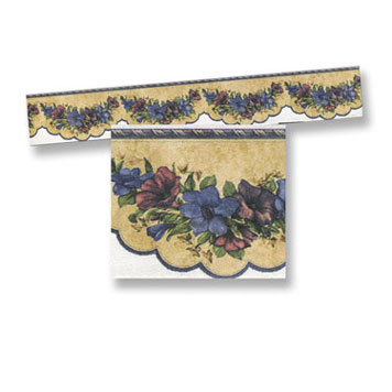 WM34598 - Floral Wallpaper Border, 1 Piece