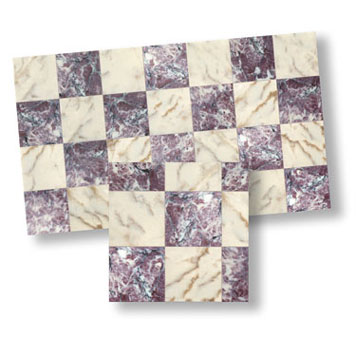 WM34728 - Faux Marble Tile/Lilac/White, 1 Piece