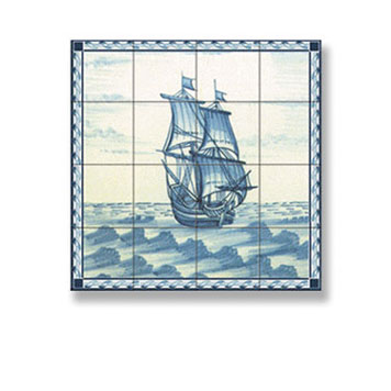 WM34864 - Picture Mosaic Tile Sheet, 1 Piece