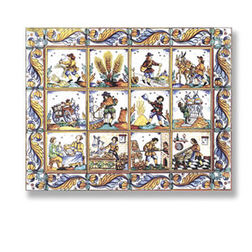 WM34890 - Picture Mosaic Tile Sheet, 1 Piece