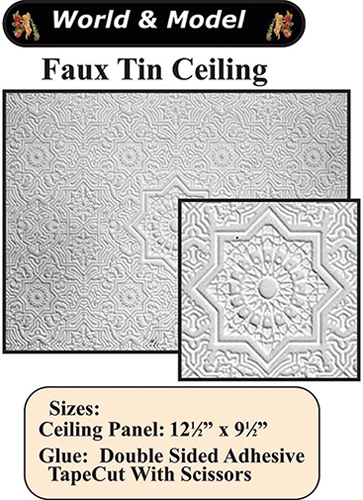WM34947 - Faux Tin Ceiling Panel, 1 Piece