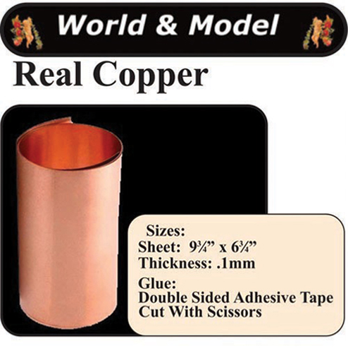 WM36106 - Copper Leaf without Relief, 1 Piece