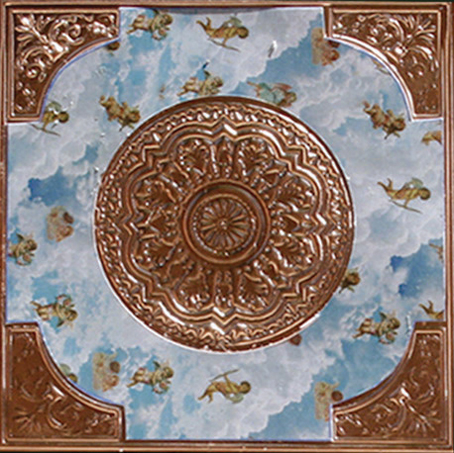 WM36310 - Copper Square Ceiling with Angel