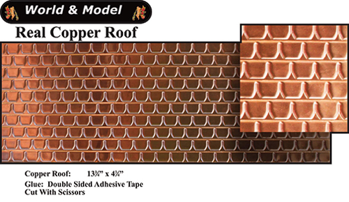 WM36900 - Copper Roof Tile, 1 Piece