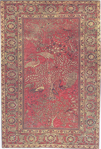 WN1131 - 17Th Century Indian Carpet Rug, 7X10.5