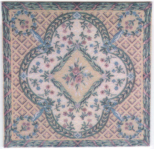 WN1155 - French Tapestry Printed Rug, 5.5X5.75