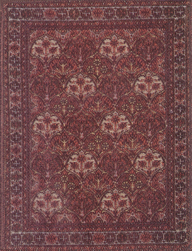 WN1158 - Moravian Tapestry Printed Rug,4.5X6.25