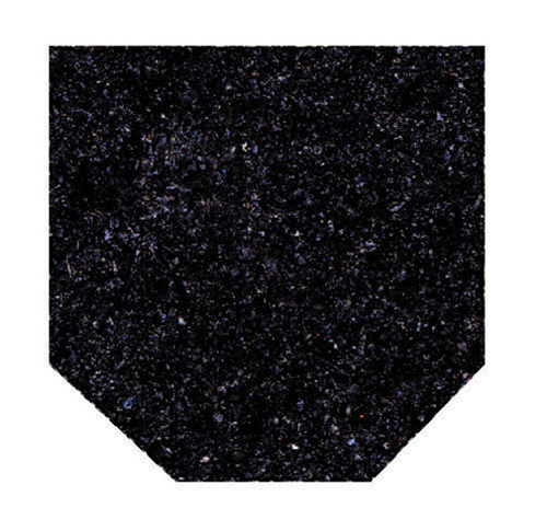 WN381 - Black Hexagon Asphalt Shingles, 1 Square Foot